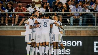 Galaxy keep unbeaten streak going (but wanted more) in Cali Clasico contest (LA Galaxy). Photo by Courtesy of LA Galaxy 